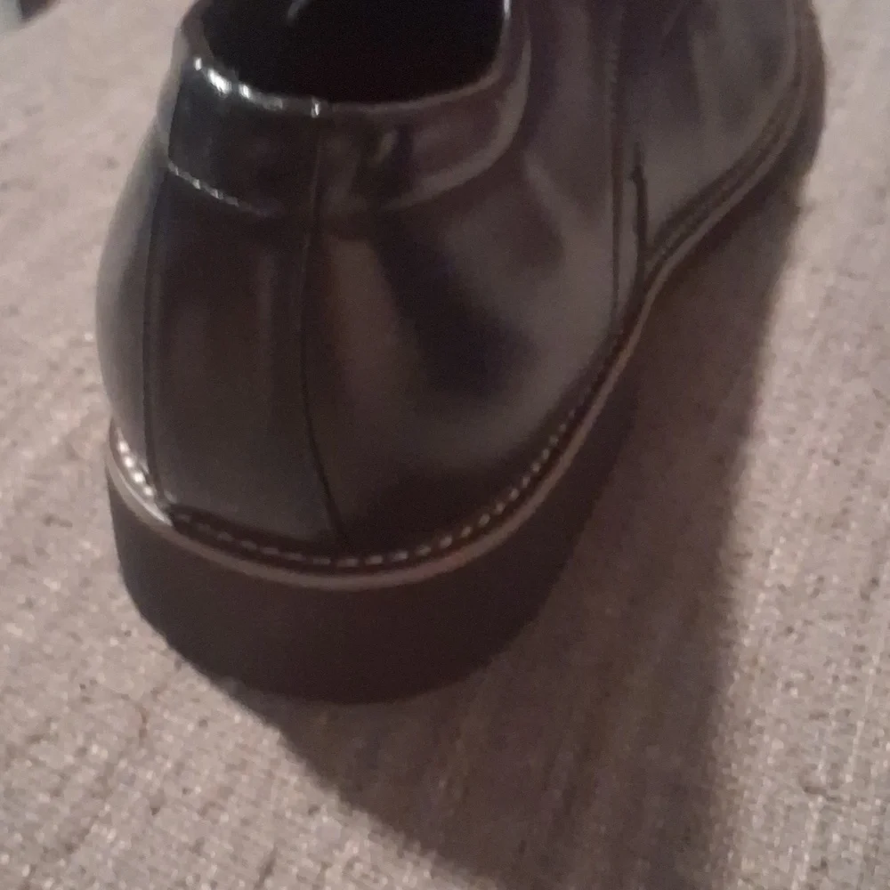 NWT Tanner Classic Black Men's Derby Dress Shoes Size 12 EU 46 and original bag